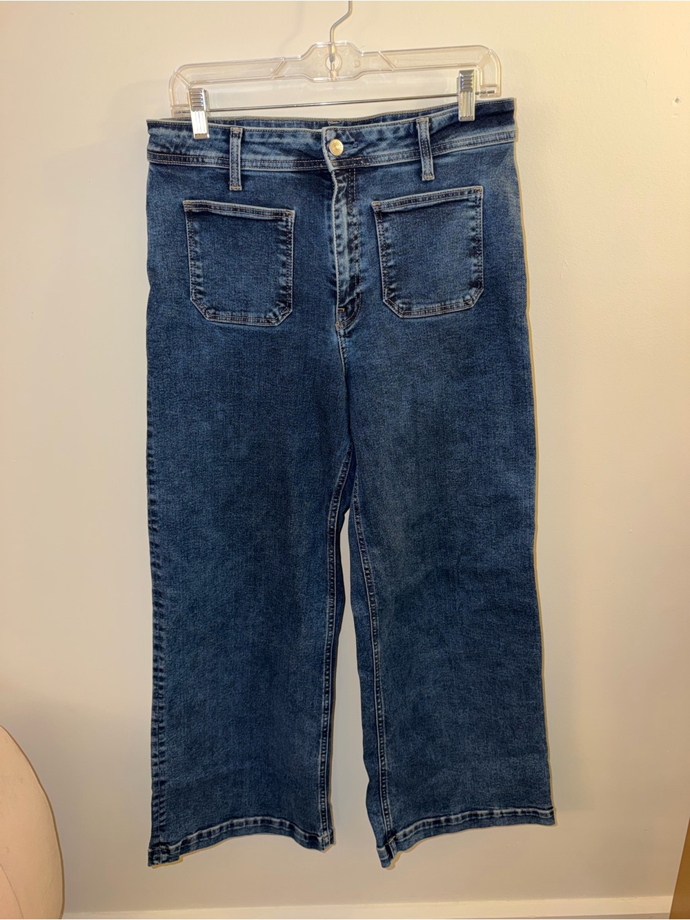 Mavi Wide Leg Blue Denim Jeans Women's